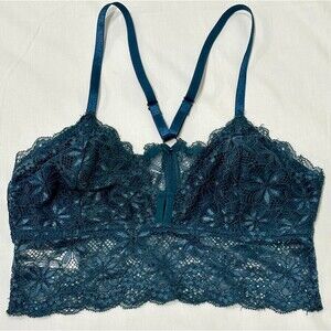 Marilyn Monroe Teal Green Lace Bralette Bra Size Small